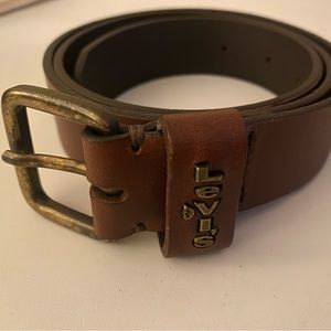 Levis brown leather belt size 32